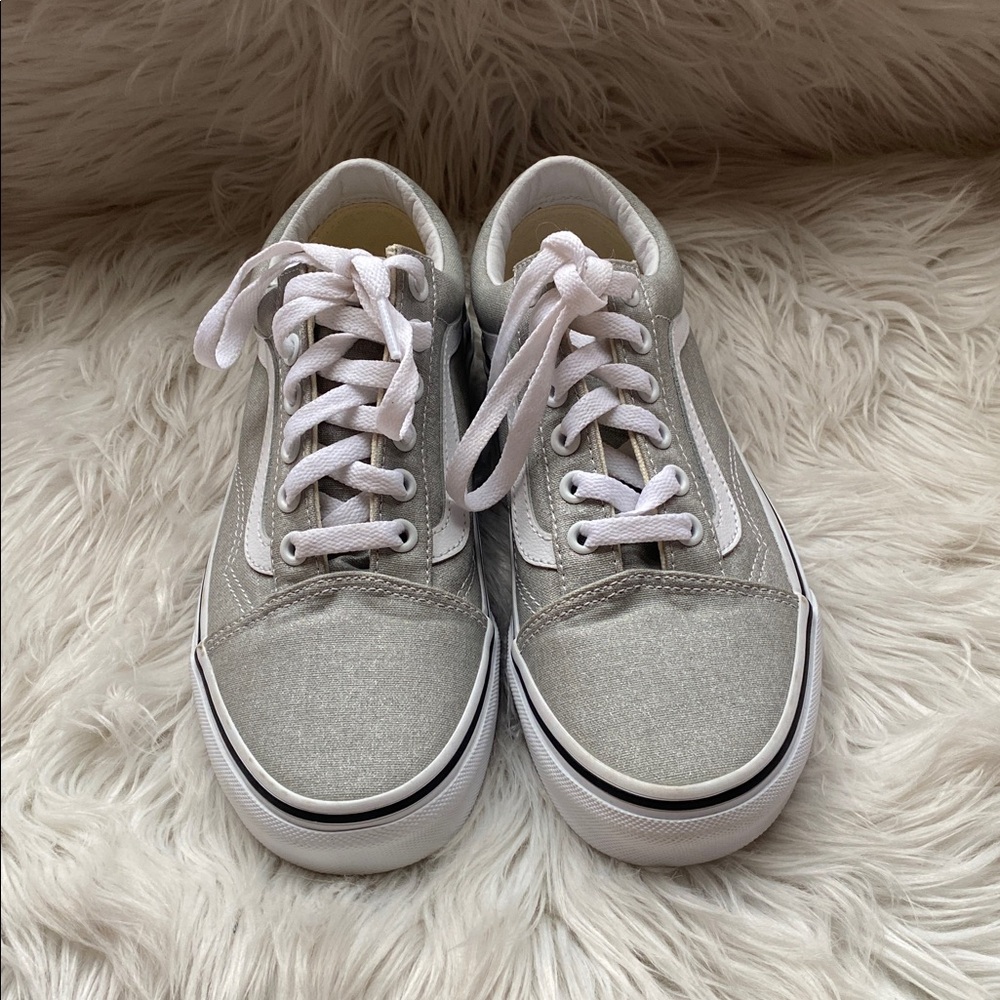 Brand New Vans Old Skool Lurex Glitter in Silver